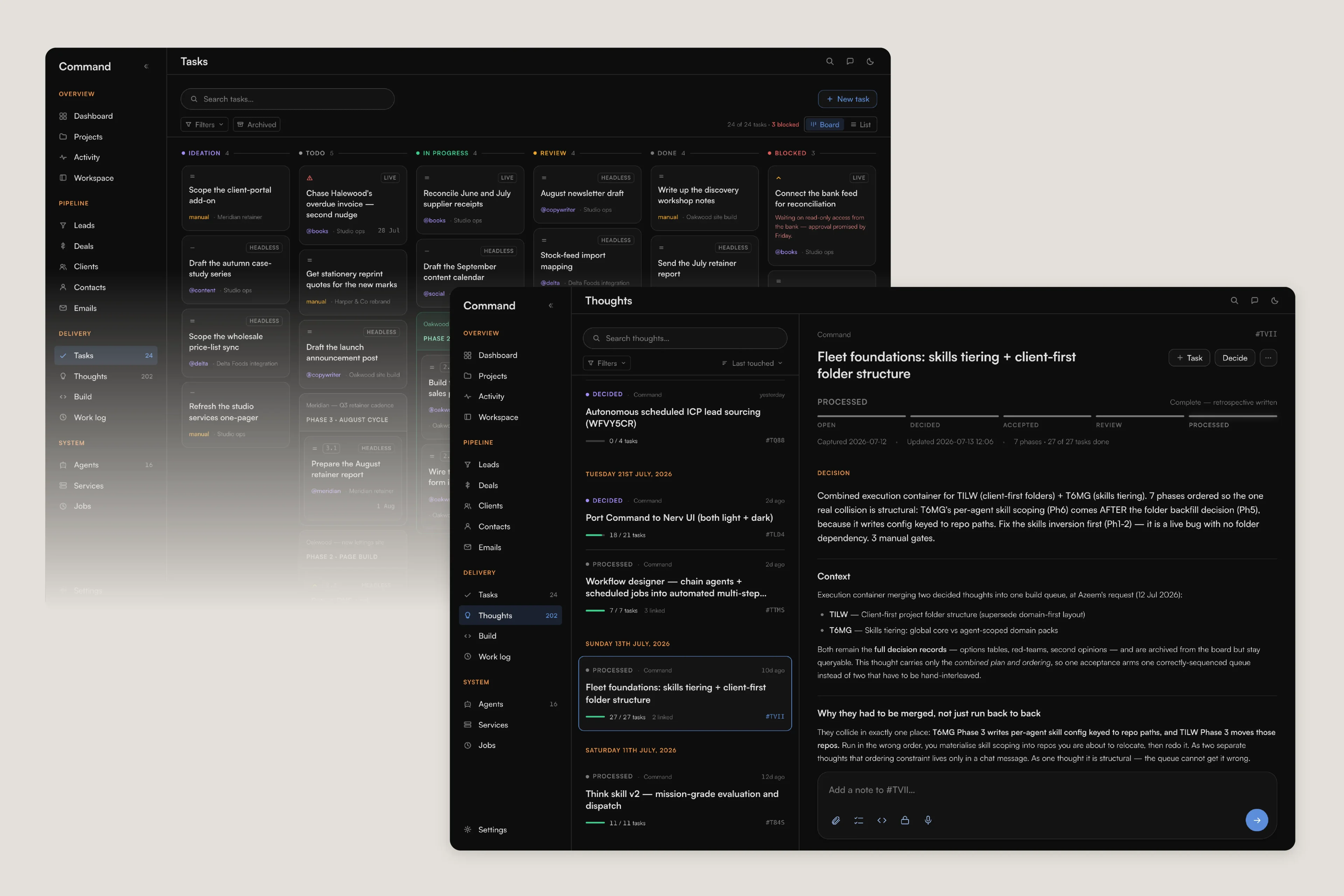 Baseops Command - Production Pipeline